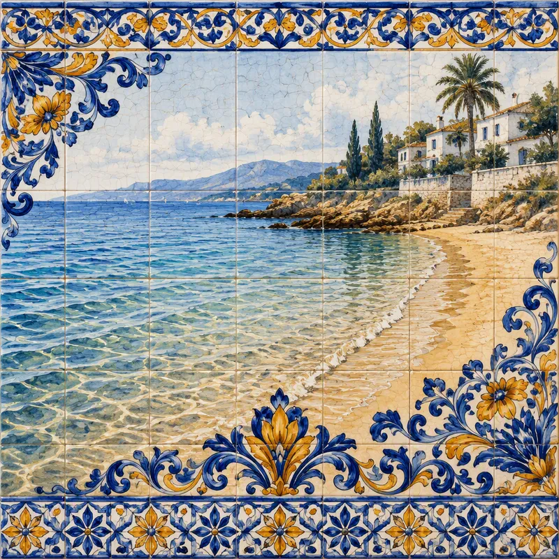 Alcudia Beachin kirkas ja matala vesi Alcudia Beachin kirkas ja matala vesi