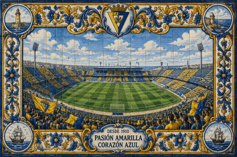 Estadio Nuevo Mirandilla aurinkoisena päivänä Estadio Nuevo Mirandilla aurinkoisena päivänä