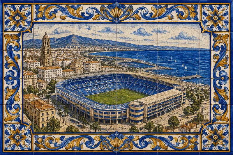 Riazor-stadionin näkymä meren rannalla Riazor-stadionin näkymä meren rannalla