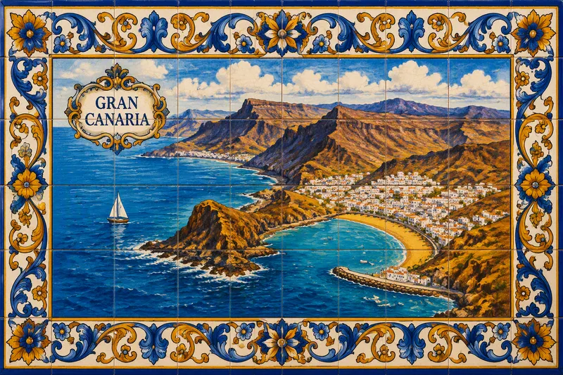 Gran Canarian rannikko ja Atlantin valtameri Gran Canarian rannikko ja Atlantin valtameri