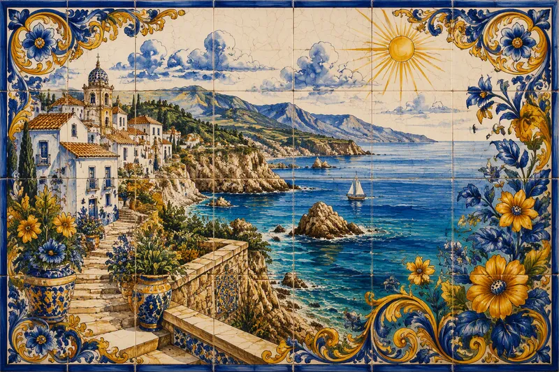 Mallorcan rannikkomaisema ja turkoosi meri Mallorcan rannikkomaisema ja turkoosi meri
