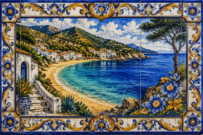 Turkoosi meri ja hiekkainen ranta Mallorcalla Turkoosi meri ja hiekkainen ranta Mallorcalla