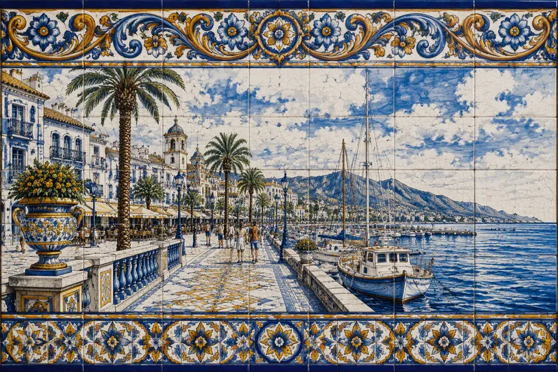 Palma de Mallorcan rantakatu merinäköalalla